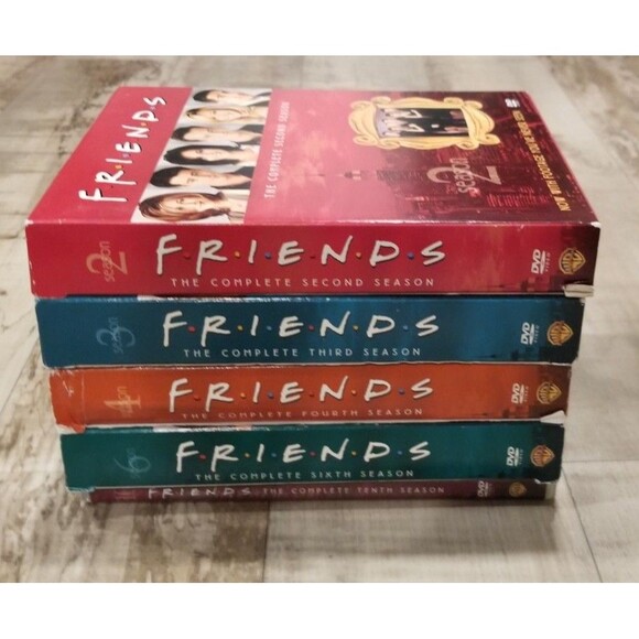 Friends DVD Lot of 5 TV Seasons 2 3 4 6 10 VG Tested Working Fast Ship - Picture 2 of 2